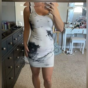 Tye-die bodycon dress